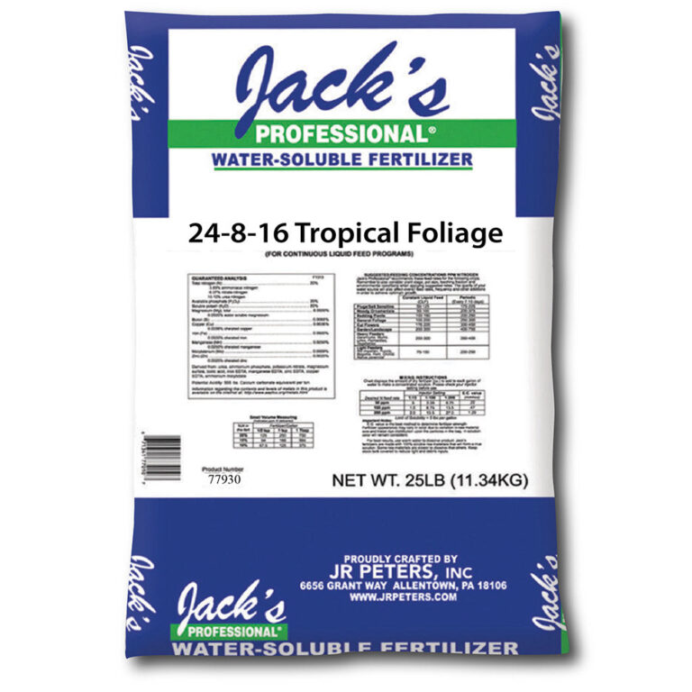 Jack's Fertilizer 24816 Tropical Foliage Merchant’s Garden